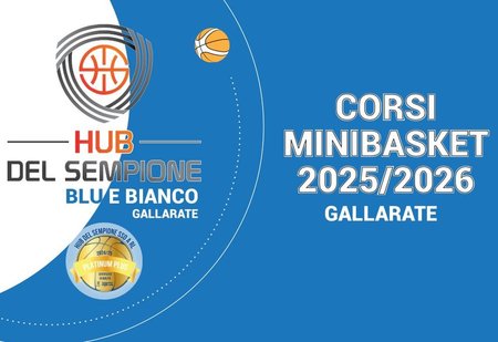 Corsi Minibasket Hub Bianco Blu
